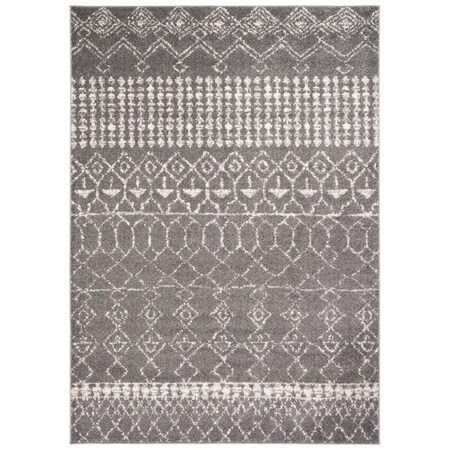 Safavieh 9 x 12 ft. Tulum Power Loomed Rectangle Area Rug Grey & Ivory TUL229F-9